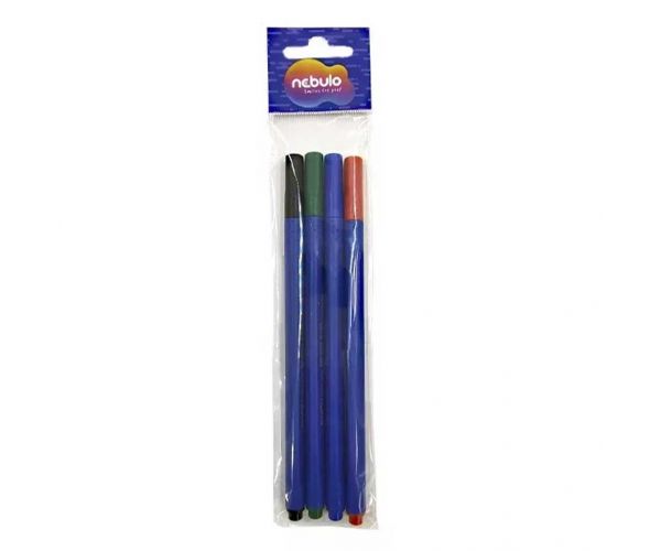 Nebulo: marker cu vârf fin 722-B, triunghiular, set de 4 bucăți
