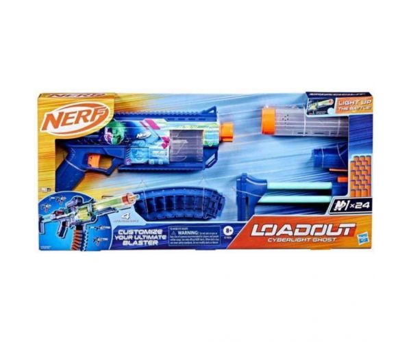 Nerf: Loadout Cyberlight Ghost armă cu bureți – Hasbro