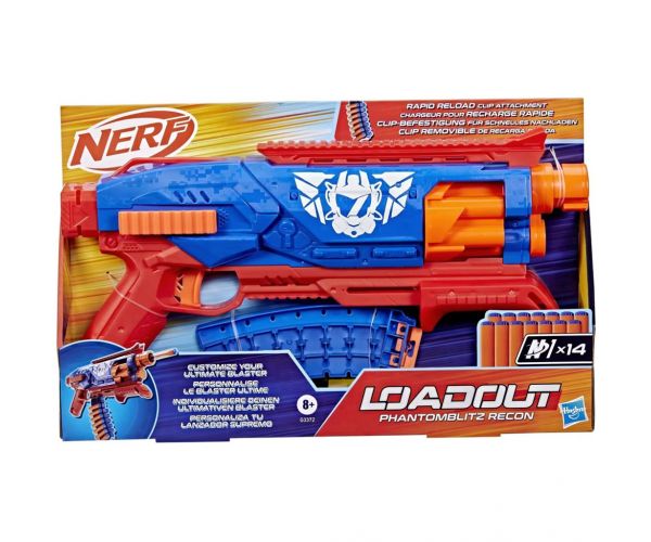 Nerf: Loadout Phantomblitz Recon pistol cu proiectile din spumă - Hasbro
