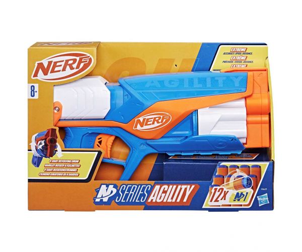 Nerf: N-Series: Agility aruncător de burete cu 12 proiectile - Hasbro