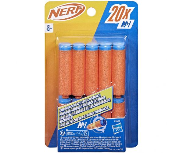 Nerf: N-Series: Set de reîncărcare cu 20 de gloanțe din spumă - Hasbro
