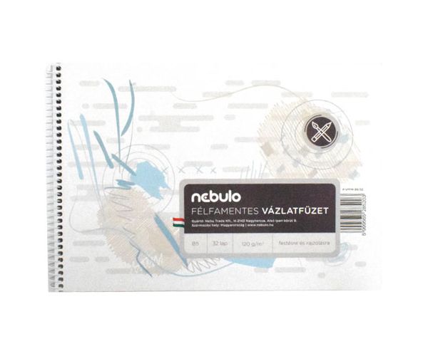 Nebulo: caiet spirală pentru schițe B5 32 file