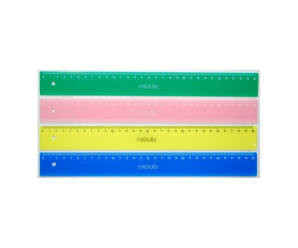 Nebulo: riglă de 30 cm mai multe culori 1 bucată