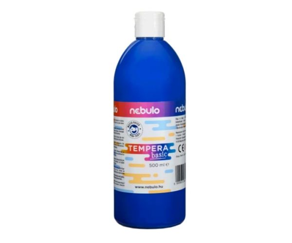 Nebulo: tempera lichidă 500ml culoarea albastră în sticlă