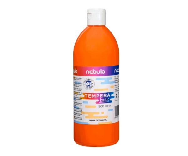Nebulo: tempera lichidă 500ml portocaliu în sticlă