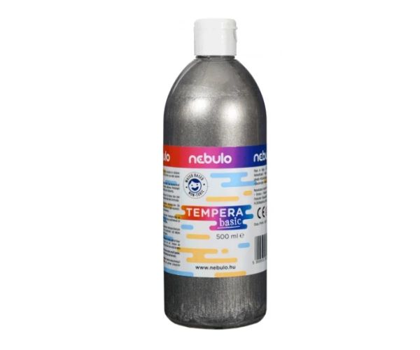 Nebulo: tempera lichidă argintiu 500ml în sticlă