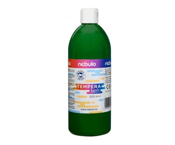Nebulo: tempera lichidă de 500ml în sticlă culoarea verde