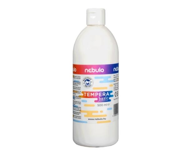 Nebulo: tempera lichidă de culoare albă în sticlă de 500ml