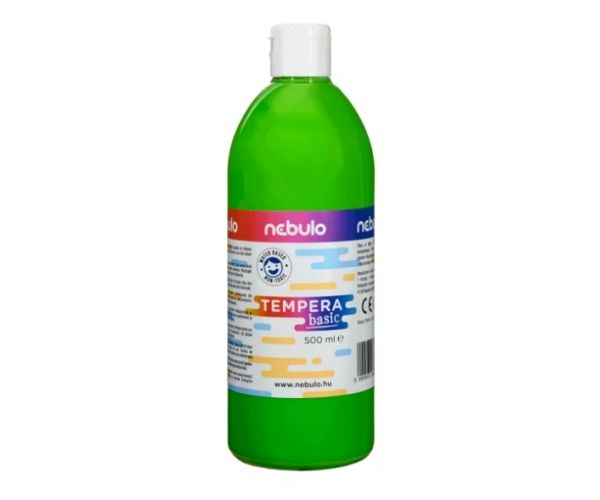 Nebulo: verde deschis tempera lichidă 500ml în sticlă