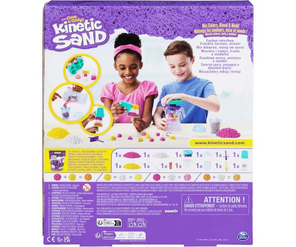 Nisip kinetic: Mixer pentru prepararea smoothie-urilor cu 396g plastilină din nisip - Spin Master