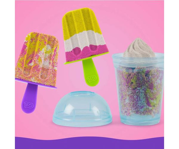 Nisip kinetic: Mixer pentru prepararea smoothie-urilor cu 396g plastilină din nisip - Spin Master