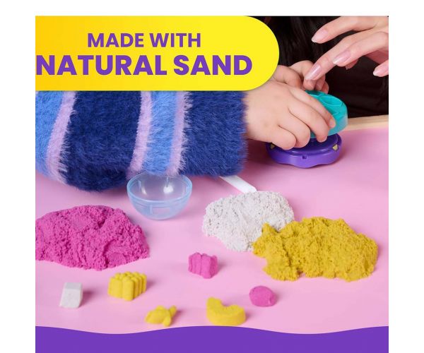 Nisip kinetic: Mixer pentru prepararea smoothie-urilor cu 396g plastilină din nisip - Spin Master