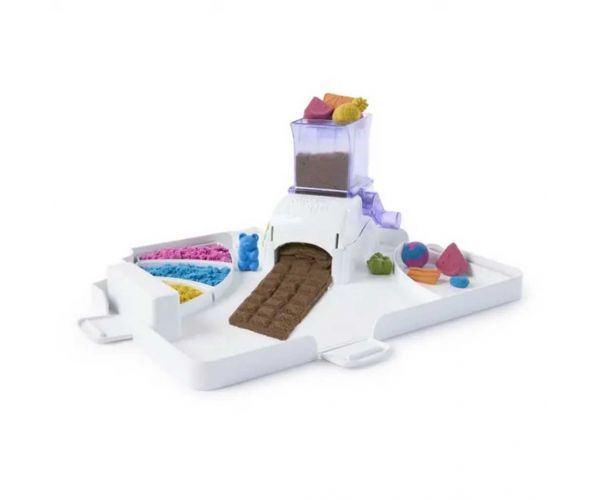 Nisip Kinetic: Set de plastilină de nisip Stația Dulciurilor - Spin Master