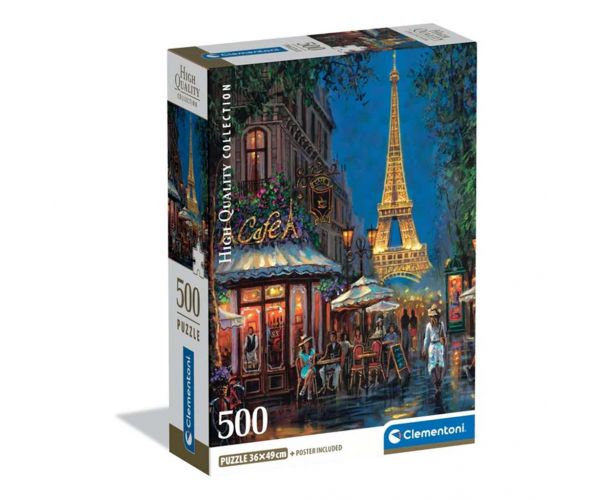Noaptea la Turnul Eiffel HQC puzzle compact de 500 piese - Clementoni