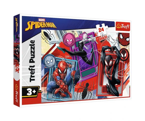 Omul-Păianjen: Înspre Spider-Verse puzzle maxi de 24 de piese - Trefl