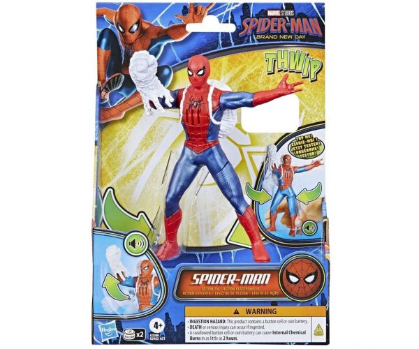 Omul Păianjen O zi complet nouă: Figurină de acțiune Omul Păianjen cu sunet 15 cm - Hasbro