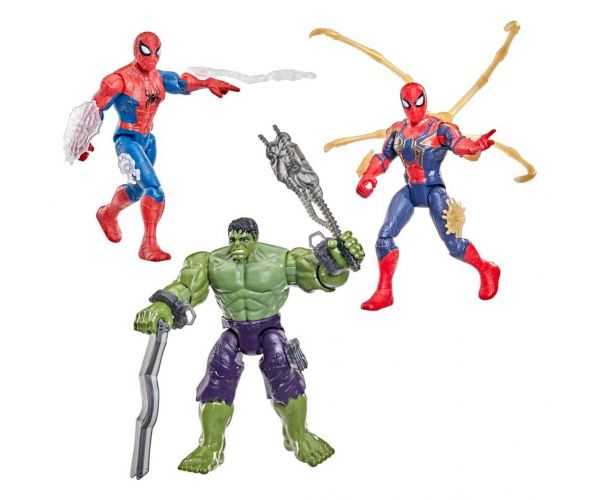 Omul Păianjen O zi complet nouă: Set de 3 figurine de acțiune ActionVerse – Hasbro