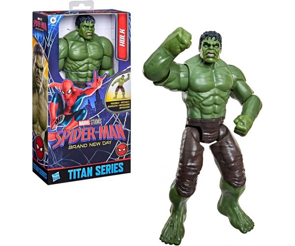 Omul Păianjen Zi complet nouă: Figurină de acțiune Hulk Titan Series 30 cm - Hasbro