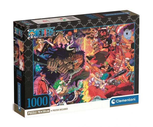 One Piece puzzle compact de 1000 de piese, 70x50cm - Clementoni