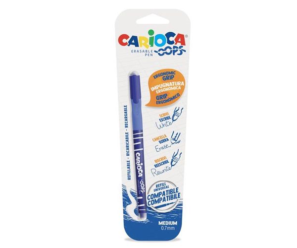Oops kék kitörölhető toll 0,7mm - Carioca