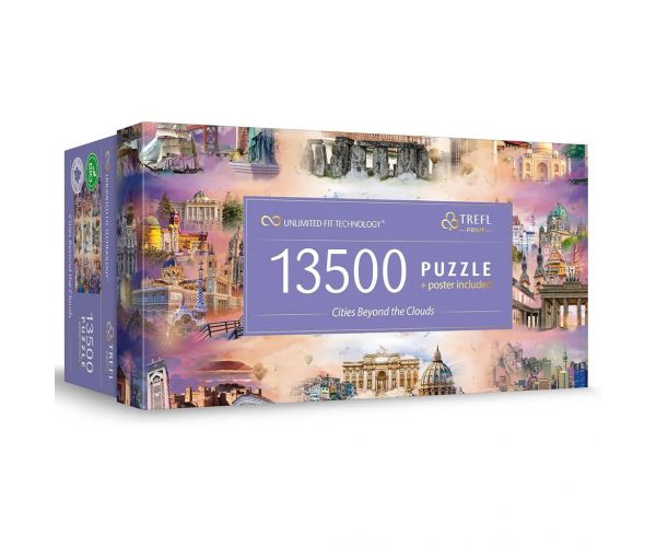 Orașe printre nori puzzle de 13500 piese UFT - Trefl