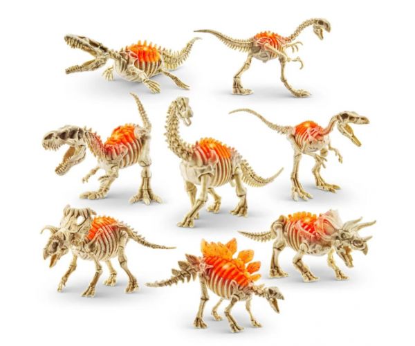 Ou surpriză mini fosilă de dinozaur Robo Alive, mai multe variante, 1 buc.