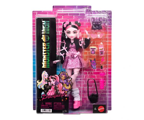 Păpușă Monster High Draculaura cu accesorii - Mattel