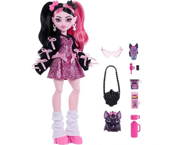 Păpușă Monster High Draculaura cu accesorii - Mattel