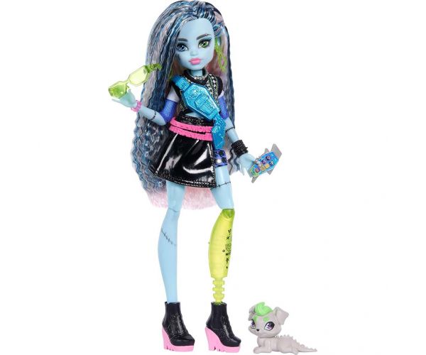Păpușă Monster High Frankie Stein cu accesorii - Mattel