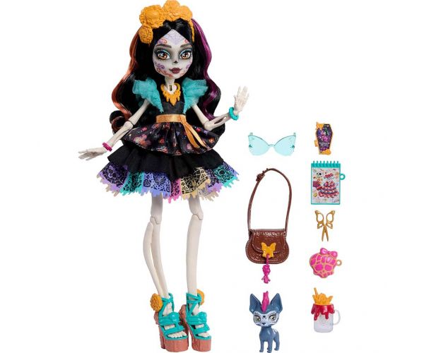 Păpușă Monster High Skelita Calaveras cu accesorii - Mattel