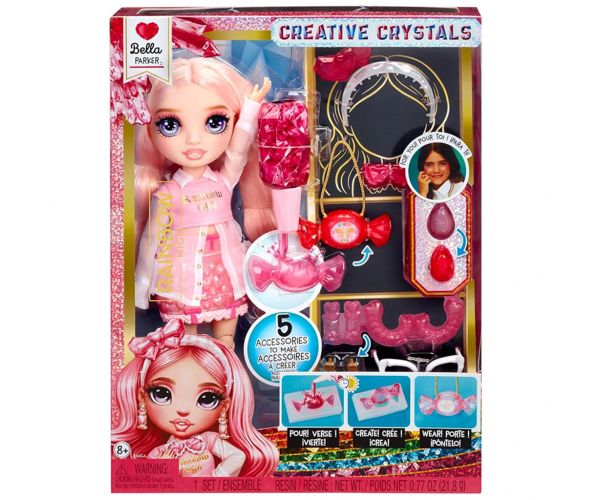 Rainbow Crystal Bella divatbaba csináld magad kiegészítőkkel