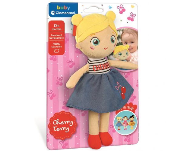 Păpușă moale din pluș Cherry Terry - Clementoni Baby