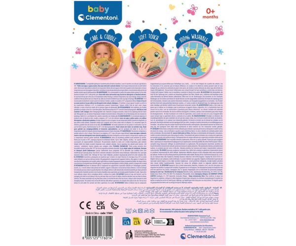 Păpușă moale din pluș Cherry Terry - Clementoni Baby