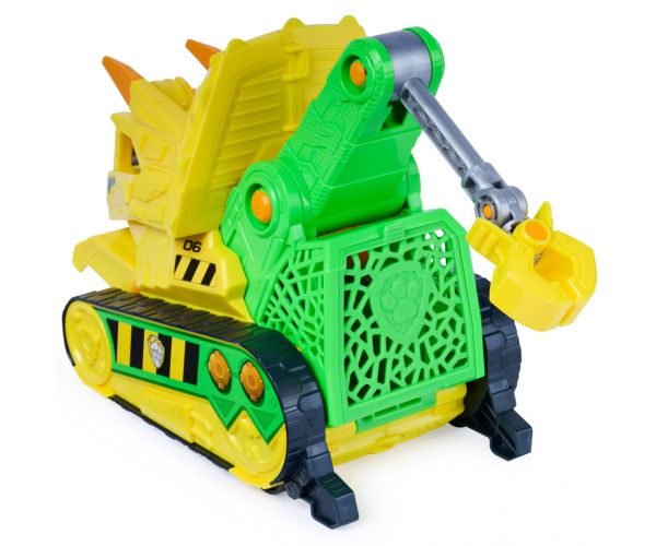 Patrula Cățelușilor – Filmul Dino: vehicul mușcător Chomp & Rescue cu figurina Rubble - Spin Master
