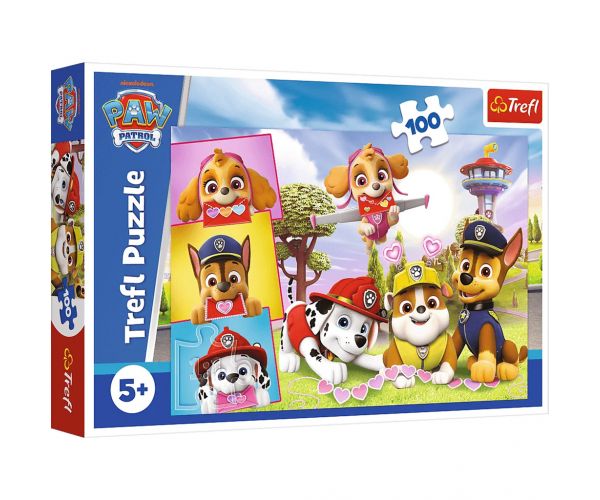 Patrula Cățelușilor: Puterea prieteniei puzzle de 100 piese - Trefl
