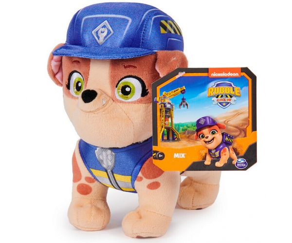 Patrula Cățelușilor: Rubble și echipa sa Mix pluș 19cm - Spin Master