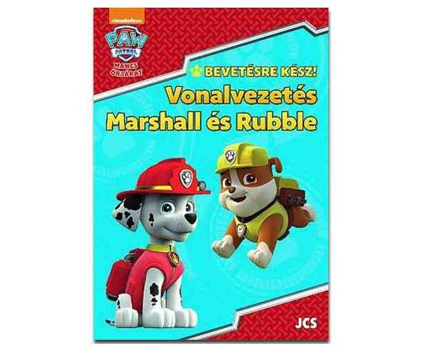 Patrula Cățelușilor: Trasare de linii - Caiet de activități cu Marshall și Rubble
