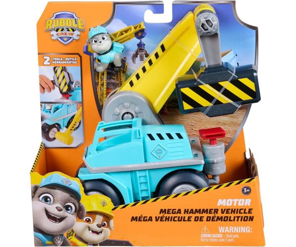 Patrula Cățelușilor: Vehiculul de construcție cu motor al lui Rubble și echipei sale - Spin Master