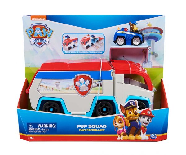 Mancs Őrjárat: PUP Squad szállítójárgány Chase figurával - Spin Master