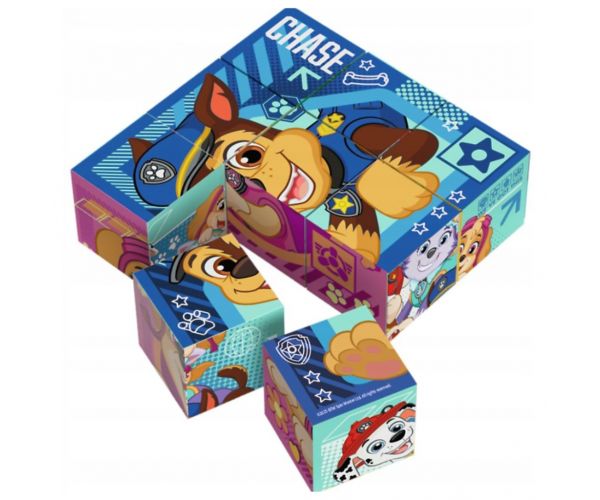 Patrula Cățelușilor puzzle cuburi 9 piese - Trefl