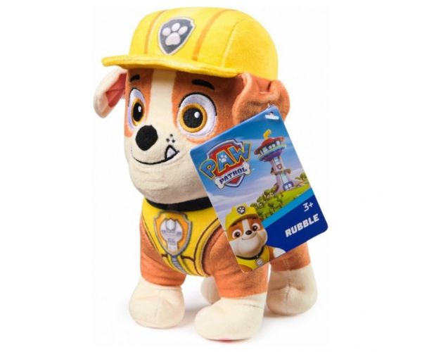 Patrula cățelușilor: Figurină de pluș Rubble 17cm - Spin Master