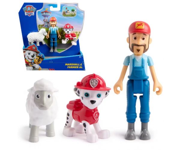 Patrula cățelușilor: Set figurine Marshall și Fermierul Al - Spin Master