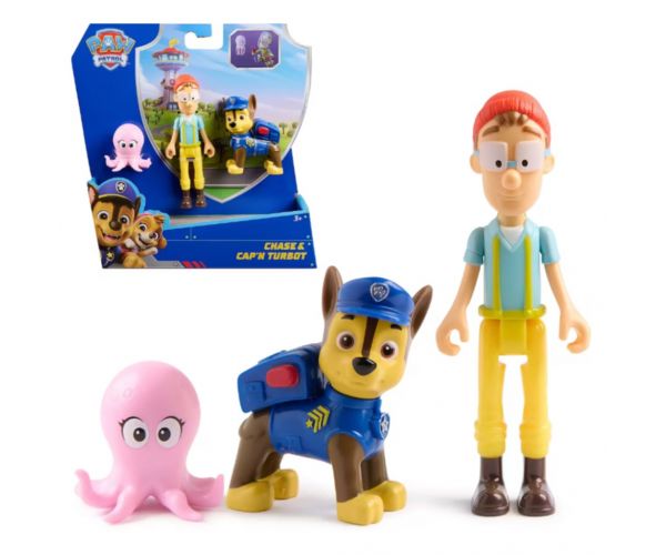 Patrula cățelușilor: Set figurine Story Chase și Căpitanul Turbo - Spin Master