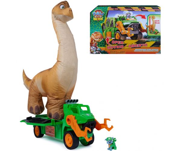 Paw Patrol: Filmul Dino – vehiculul dino gonflabil al lui Rocky cu Megasaurul – Spin Master