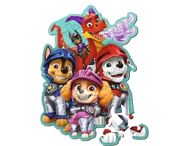 Paw Patrol puzzle din lemn cu 50 de piese - Trefl
