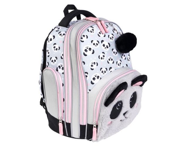 Panda premium două compartimente rucsac, ghiozdan 37x20x31cm