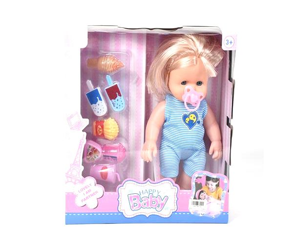 Păpușă blondă cu sunete și accesorii 35cm