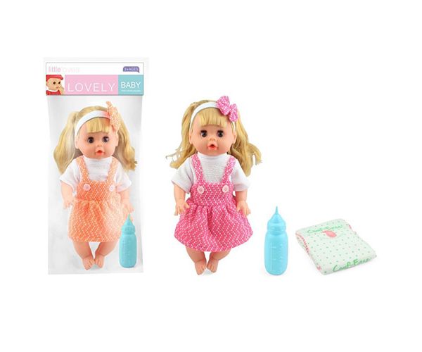 Pislő baba kiegészítőkkel 30cm