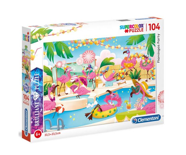 Flamingó party 104 db-os puzzle - Clementoni