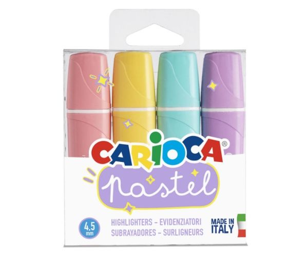 Pastel 4 bucăți textliner set - Carioca